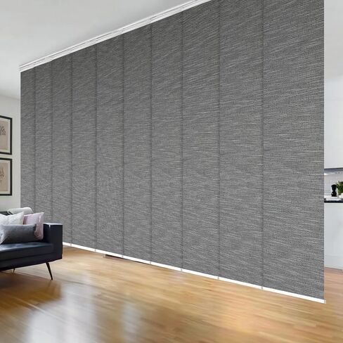Pine 10-Panel Double Rail White Panel Track Extendable 120"-218" W x 94" H, Panel Width 23.5" in Saudi Arabia