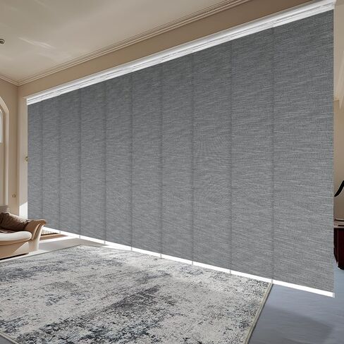 Pine 10-Panel Double Rail White Panel Track Extendable 120"-218" W x 94" H, Panel Width 23.5" in Saudi Arabia