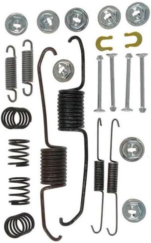 KarParts360 For Mazda Protege 1992-1998 Brake Shoe Hold-down Spring Kit | Rear | Gold Classification | With Colored Springs in Saudi Arabia