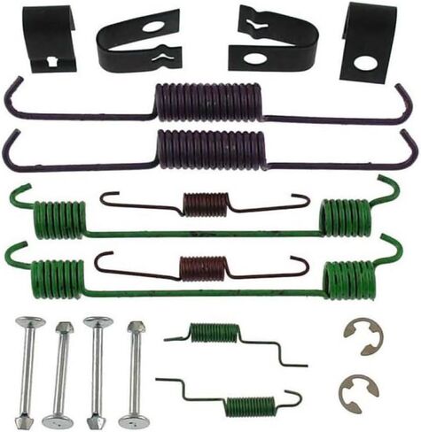 KarParts360 For Ford Taurus 1992-2005 Brake Shoe Hold-down Spring Kit | Rear | Gold Classification | With Colored Springs in Saudi Arabia