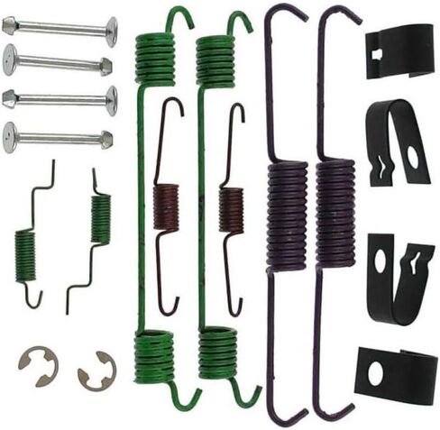 KarParts360 For Ford Taurus 1992-2005 Brake Shoe Hold-down Spring Kit | Rear | Gold Classification | With Colored Springs in Saudi Arabia