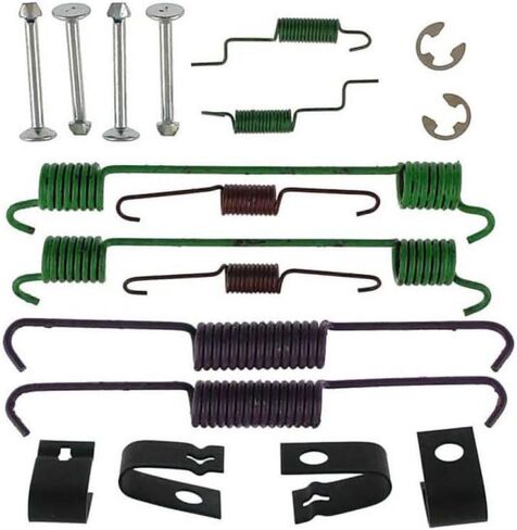 KarParts360 For Ford Taurus 1992-2005 Brake Shoe Hold-down Spring Kit | Rear | Gold Classification | With Colored Springs in Saudi Arabia