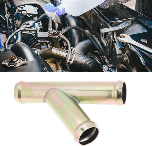 SING F LTD 2Pcs Y Connector Coolant Pipe Fitting Zinc-Coated Adapter for Automotive Cooling System 3/4" 19mm Heater Hose in Saudi Arabia