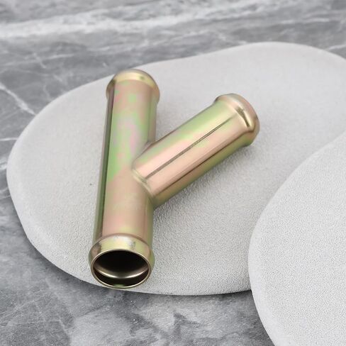 SING F LTD 2Pcs Y Connector Coolant Pipe Fitting Zinc-Coated Adapter for Automotive Cooling System 3/4" 19mm Heater Hose in Saudi Arabia
