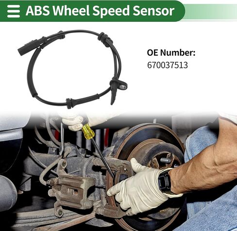ABS Wheel Speed Sensor ABS Sensor Anti-lock Braking System Sensor No.670037513 for Maserati Levante 2017 1 Pc Rear Left Rear Right in Saudi Arabia