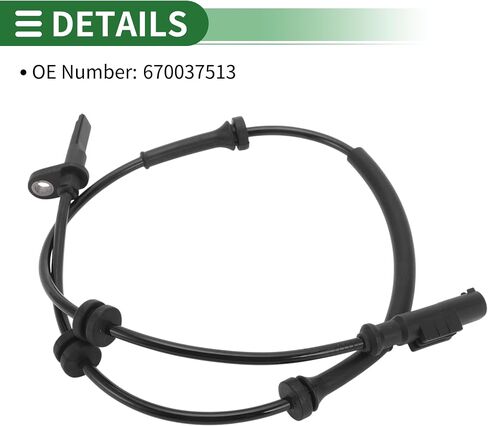 ABS Wheel Speed Sensor ABS Sensor Anti-lock Braking System Sensor No.670037513 for Maserati Levante 2017 1 Pc Rear Left Rear Right in Saudi Arabia