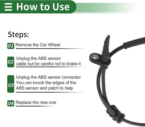 ABS Wheel Speed Sensor ABS Sensor Anti-lock Braking System Sensor No.670037513 for Maserati Levante 2017 1 Pc Rear Left Rear Right in Saudi Arabia