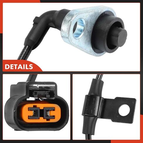 A-Premium Rear Right ABS Wheel Speed Sensor Compatible with Mitsubishi L200 2016 2017 2018 2019 2020 2021 2022 2023 - Rear Right Passenger Side, Replace# 4670B008 in Saudi Arabia