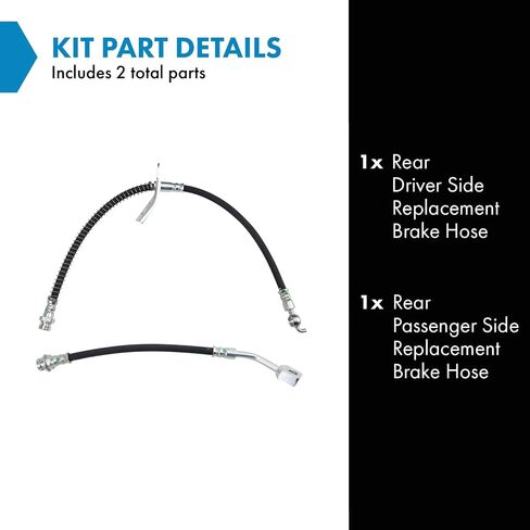 TRQ Brake Hose Set Compatible with 2006-2011 Buick Lucerne Cadillac DTS in Saudi Arabia