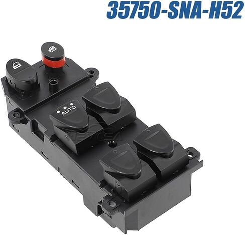 35750-SNV-H52 مفتاح التحكم في نافذة السائق الأمامي الأيسر 22 دبابيس 1 قطعة in Saudi Arabia