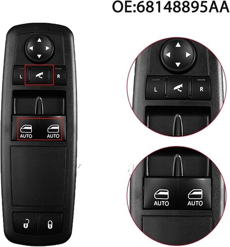 68148895AA 68091001AB 68148895AB مفتاح نافذة الطاقة الجانبي للسائق 1 قطعة in Saudi Arabia