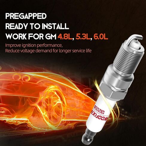 8x Iridium Spark Plugs and Wires Set for Chevy 5.3, 41-110 Spark Plugs for Silverado 1500 Suburban Avalanche Tahoe 5.3L 4.8L 6.0L, 9748HH Compatible with GMC Sierra Yukon in Saudi Arabia