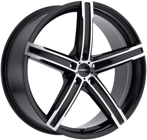 Vision 469 BOOST Custom Wheel - 17x8, 38 Offset, 5x112 Bolt Pattern, 73.1mm Hub - Gloss Black with Machined Face Rim in Saudi Arabia