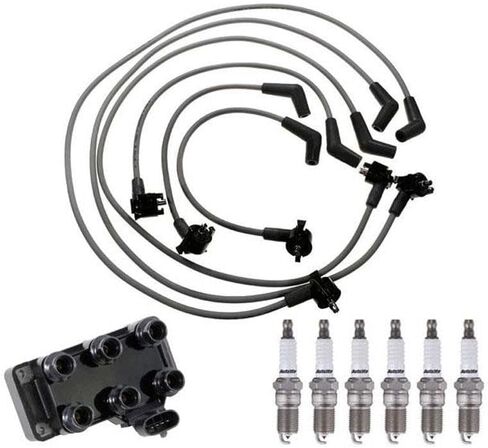Ignition Wires Spark Plugs & Coil Pack Replacement Part Replacement Parts for Ford Mustang 3.8L V6 from 01/99-2000 in Saudi Arabia