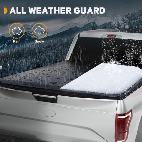 Soft Tri-Fold Truck Bed Tonneau Cover Fit for Toyota Tundra 2022 2023 2024 2025 with Deck Rail System (Excl. Trail Edition) 5.5 ft Bed in Saudi Arabia
