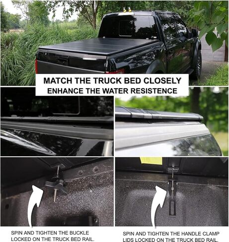 غطاء سرير شاحنة طويل 8 بوصات ناعم قابل للطي متوافق مع 1997 1998 1999 2000 2001 2002 2003 Ford F-150 | غطاء تونيو من الفينيل التراثي F-150 لعام 2004 مع Styleside in Kuwait