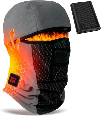 Graphene Heated Balaclava Gifts for Men Women 6000 mAh Battery Packs Intelligent Winter Cold Weather Gift in Saudi Arabia