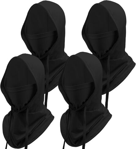 4 Pcs Cooling Balaclava Mask Summer Balaclava Sun UV Protection Hood Breathable Full Head Mask Face Cover for Men Women in Saudi Arabia