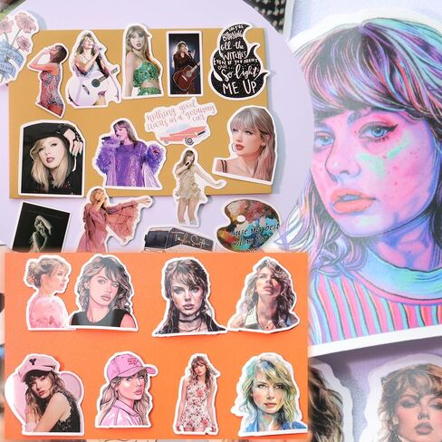 50 PCS Singer Song Lyrics Sticker, Sticker for Water Bottles, Music Motivational Stickers, Fashion Singer Vinyl Stickers, Music Themed Party Decorations, Gifts for Music Lovers Musicians in Saudi Arabia