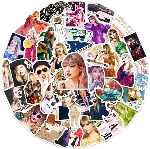 50 PCS Singer Song Lyrics Sticker, Sticker for Water Bottles, Music Motivational Stickers, Fashion Singer Vinyl Stickers, Music Themed Party Decorations, Gifts for Music Lovers Musicians in Saudi Arabia