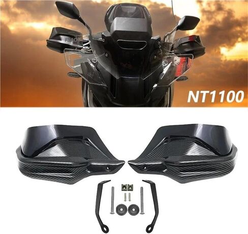 Motorcycle Handlebars Hand Guards For H&ONDA NT1100 Nt1100 NT 1100 2022-2023 Hand Guard Motorcycle NT1100 Handguards Handlebar Guards Windshield(Blue Black Set) in Saudi Arabia