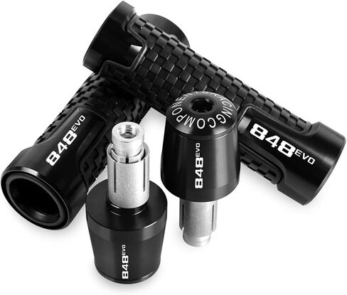 Logo for Ducati 848 EVO 2007 2008 2009 2010 2012 2013 2014 Handle Bar Handlebar Grip End Cover Cap Hand Grips in Saudi Arabia