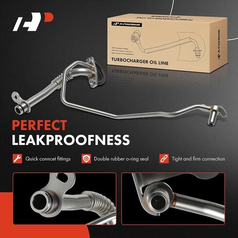 A-Premium Turbocharger Oil Line Compatible with Ford F-150 2011-2015, Transit-150 Transit-250 Transit-350 2015-2016, Transit-350 HD 2015-2016, Expedition 2015 & Lincoln Navigator 2015, 3.5L in Saudi Arabia