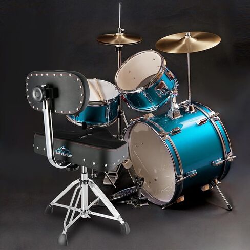 EASTROCK Drum Throne with Backrest 4 Leg,Heavy Duty Drum Stools Height Adjustable Motorcycle Style Swivel Drum Seat Drum Chair for Adult Drummer(Black) in Saudi Arabia