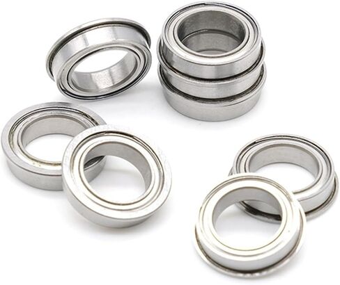 10 PCS ABEC-7 F6700ZZ Flange Bearing 10x15x4 mm Double Shielded Deep Groove Flanged F6700 Z ZZ Ball Bearings F6700Z in Saudi Arabia
