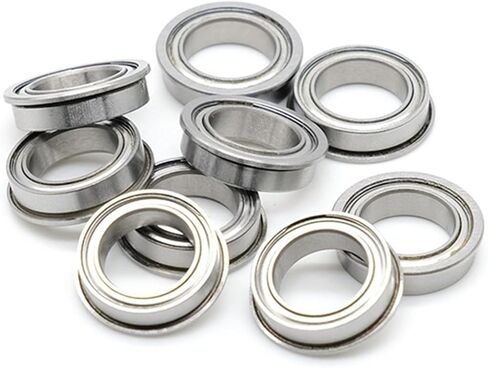 10 PCS ABEC-7 F6700ZZ Flange Bearing 10x15x4 mm Double Shielded Deep Groove Flanged F6700 Z ZZ Ball Bearings F6700Z in Saudi Arabia