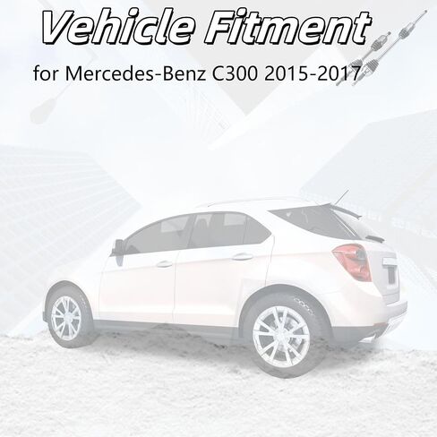 جانب الراكب الخلفي لمحور السيرة الذاتية لسيارة Mercedes-Benz C300 2.0L 2015 2016 2017، مجموعات نصف عمود بديلة ذات سرعة ثابتة للسيارات in Saudi Arabia
