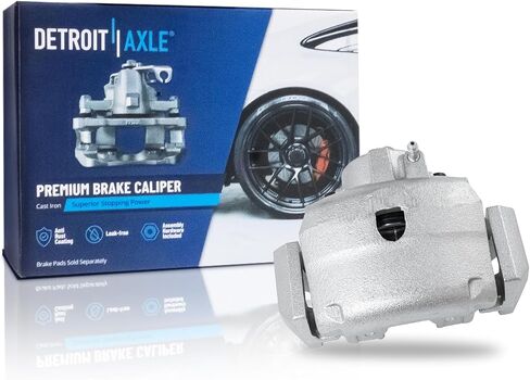 محور ديترويت - فرجار الفرامل الأمامية اليسرى لـ 01-07 Ford Escape، 01-06 Mazda Tribute، 05-06 Mercury Mariner، فرجار فرامل قرص جانبي للسائق مع دعامة 2001 2002 2003 2004 2005 2006 2007 استبدال in Saudi Arabia