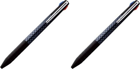 قلم حبر جاف Uni Jetstream Slim Compact، 3 ألوان (أسود، أحمر، أزرق) 0.5 مم، جسم أسود (SXE3JSS05.24) in Kuwait