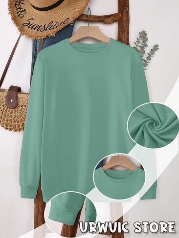 Merry and Bright Women Sweatshirt Funny Tree Graphic Tops Christmas Long Sleeve Shirt Crewneck Pullover in Saudi Arabia