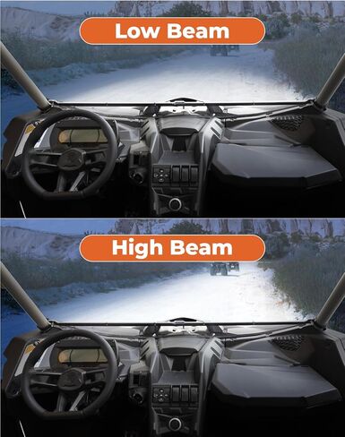 KEMIMOTO X3 LED المصابيح الأمامية لتجميع المصابيح الأمامية، مصباح الرأس الأيمن الأيسر عالي/منخفض الشعاع متوافق مع Can Am Maverick X3 Max XDS XRS R Turbo DPS 2017-2025، استبدل 710004658 710004659 in Kuwait