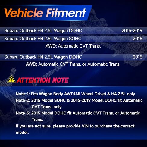 986-114 عمود الدفع الخلفي دعامة عمود الإدارة مناسب لسوبارو Outback 2015 2016 2017 2018 2019 عربة 2.5L AWD، استبدال #27111AL03C، 27111AL03E in Saudi Arabia