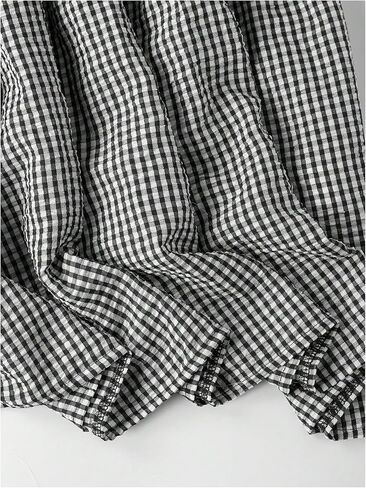 تنورة طويلة منقوشة للنساء من SOLY HUX، تنانير طويلة واسعة بخصر عالٍ وحاشية مكشكشة على شكل حرف A in Kuwait