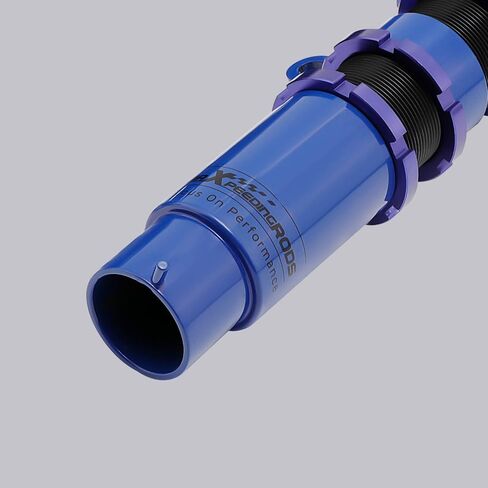 maxpeedingrods Coilovers لسيارات BMW E46 1998-2006 316i 318d 320i، 323i 325i 328i 330i، طقم تعليق كويلوفيرز قابل للتعديل للارتفاع، دعامات ممتصة للصدمات محددة مسبقًا، طقم خفض أزرق in Saudi Arabia