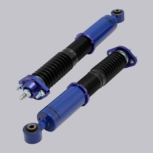 maxpeedingrods Coilovers لسيارات BMW E46 1998-2006 316i 318d 320i، 323i 325i 328i 330i، طقم تعليق كويلوفيرز قابل للتعديل للارتفاع، دعامات ممتصة للصدمات محددة مسبقًا، طقم خفض أزرق in Saudi Arabia