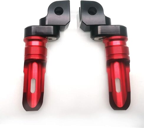 MZS Motorcycle Foot Pegs, Adjustable Front Footpegs Rider Footrest Rest Pedal CNC Red Compatible with GROM Monkey CBR 600 F2 F3 F4 F4I CBR600RR CBR650F CBR650R CBR1000RR CBR1100XX VFR800 VFR1200F in Saudi Arabia