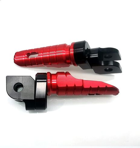 MZS Motorcycle Foot Pegs, Adjustable Front Footpegs Rider Footrest Rest Pedal CNC Red Compatible with GROM Monkey CBR 600 F2 F3 F4 F4I CBR600RR CBR650F CBR650R CBR1000RR CBR1100XX VFR800 VFR1200F in Saudi Arabia