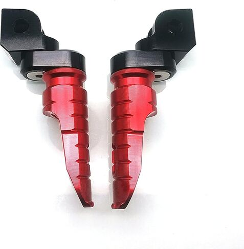 MZS Motorcycle Foot Pegs, Adjustable Front Footpegs Rider Footrest Rest Pedal CNC Red Compatible with GROM Monkey CBR 600 F2 F3 F4 F4I CBR600RR CBR650F CBR650R CBR1000RR CBR1100XX VFR800 VFR1200F in Saudi Arabia