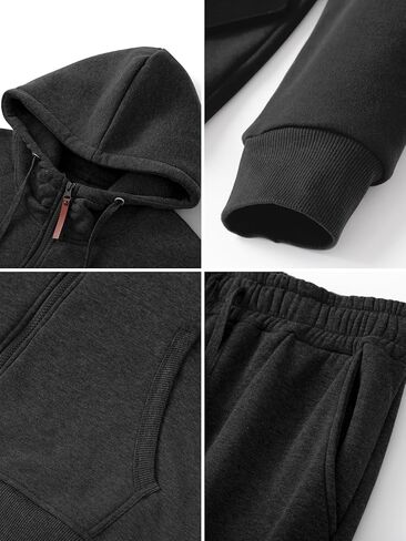 بدلة رياضية بغطاء للرأس للرجال مكونة من قطعتين بدلة رياضية من الصوف غير رسمية طقم بدلات رياضية للركض في الهواء الطلق in Kuwait