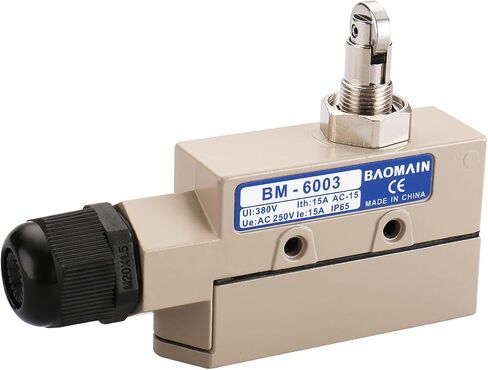 Baomain TZ-6 Sealed Limit Switch TZ-6003 Cross Roller Plunger AC 250V 15A IP 65 in Saudi Arabia