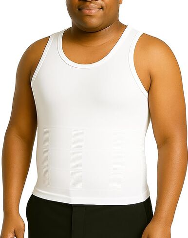 Shaping Tank Men 2.0 Compression Shirt Shapewear Workout Tops Breathable Shaper Vest Abs Abdomen Undershirt in Saudi Arabia