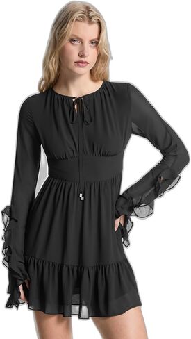 Michael Kors Womens Ruffle Sleeve Dress in Saudi Arabia