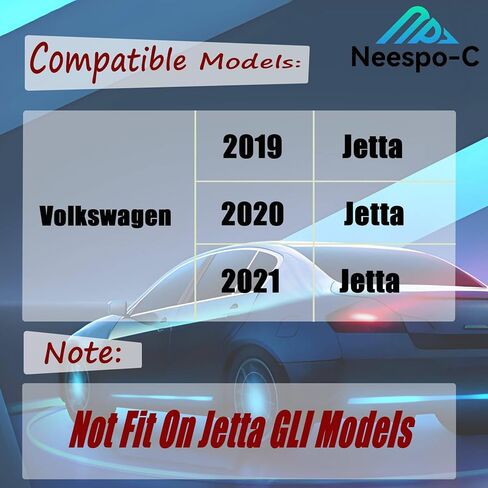 المصد الأمامي للشفاه الفاصل سبويلر مناسب لسيارة Volkswagen VW Jetta MK6.5 2015-2018 EX/LX/Touring/Sport أسود لامع 3 قطع ملحقات طقم هيكل الذقن الهوائي in Saudi Arabia