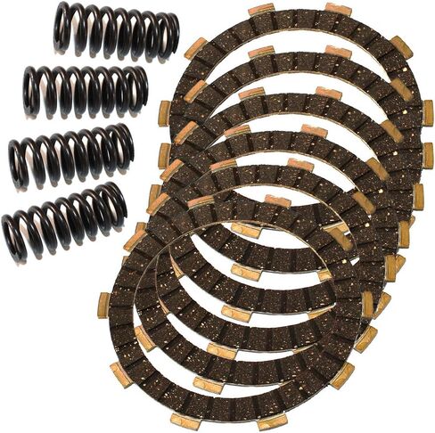 Caltric Clutch Friction Plates & 4 Springs Compatible with Yamaha Xt225 Xt-225 Serow 225 2001-2007 in Saudi Arabia
