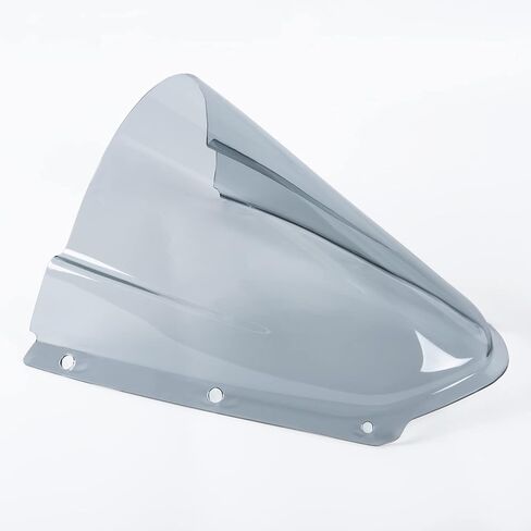 عاكس الزجاج الأمامي للدراجات النارية ذو الفقاعات المزدوجة مناسب للنينجا ZX-10R ZX10R 2021 2022 2023 2024 حاجب شاشة درع الرياح، أسود in Kuwait