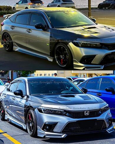 يناسب 2022-2026 هوندا سيفيك هاتشباك JDM Mugen Style حاجب نافذة واقي المطر تنفيس in Saudi Arabia